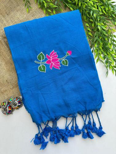 Blousewala khadi cotton saree collection surat